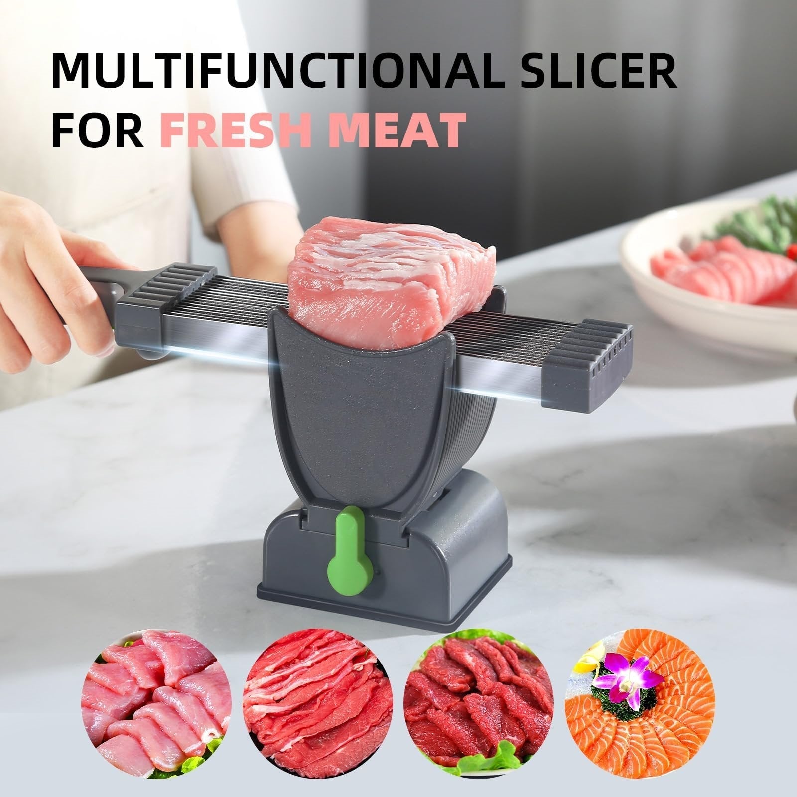 17-in-1 Adjustable Meat Slicer